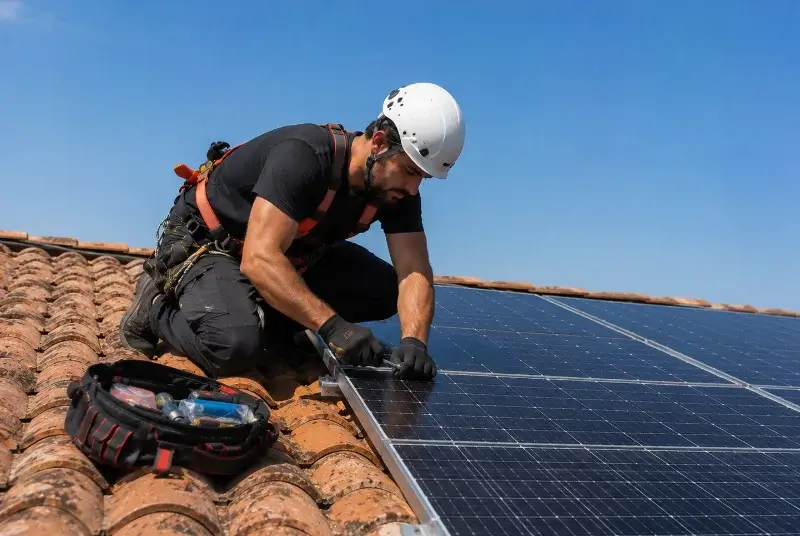 Maintenance et monitoring de panneaux solaires à Marches