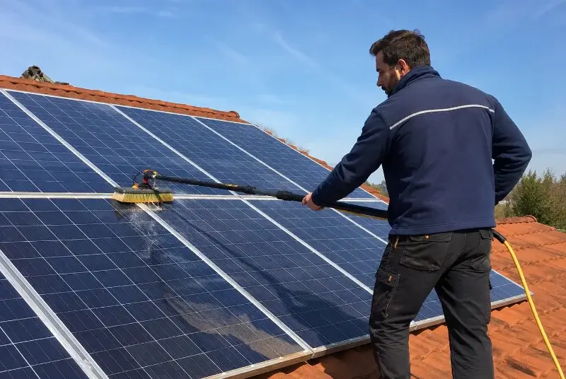 Nettoyage et entretien de panneaux solaires à Marches